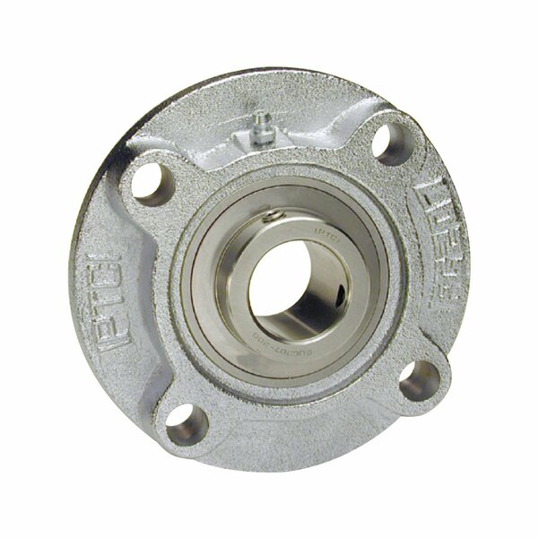 Iptci Piloted Flange Ball Bearing Unit, 2 in Bore, Nickel Plated Hsg, Stainless Insert, Set Screw Locking SUCNPFC211-32